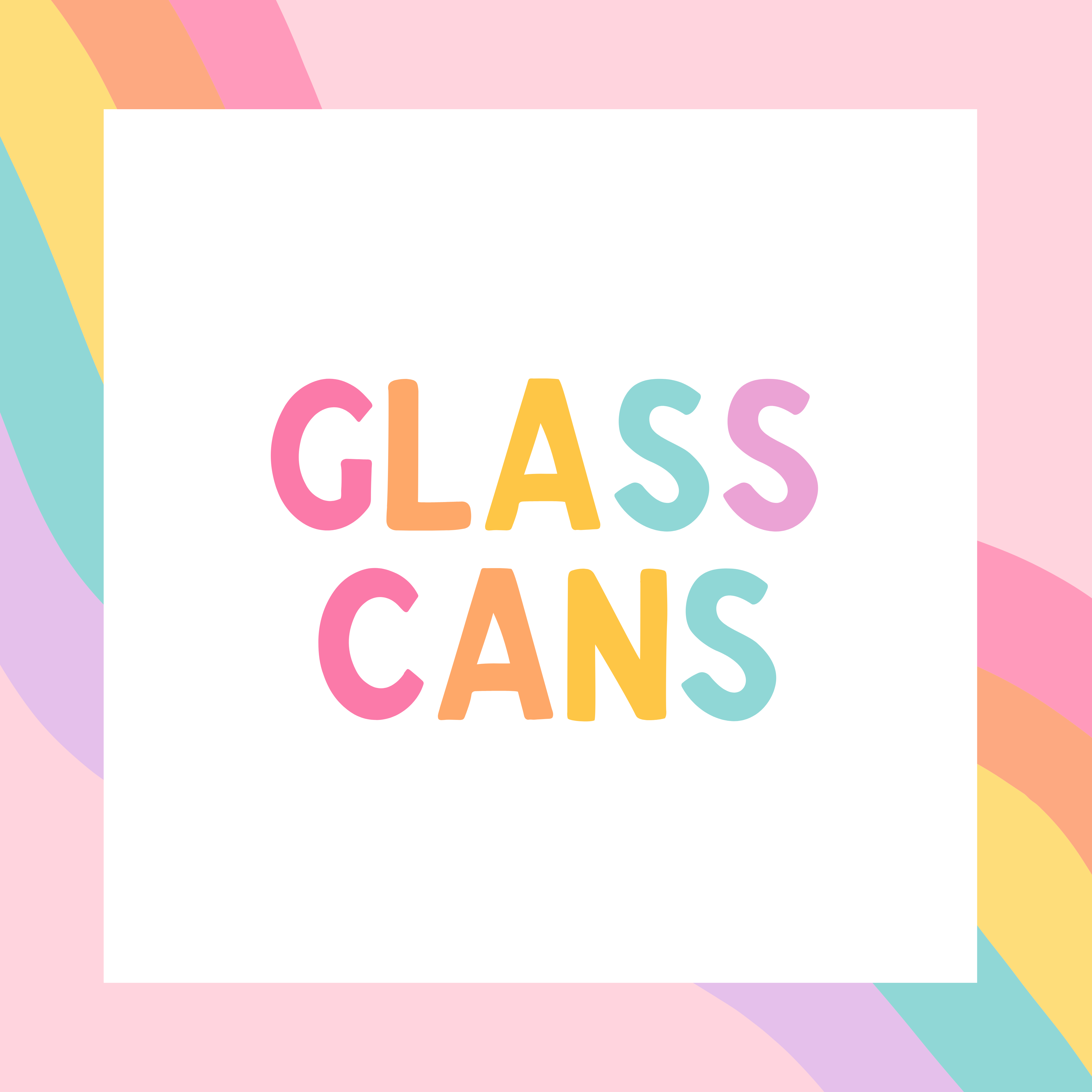 Iridescent Glass Can (20oz) – OMG Cups!