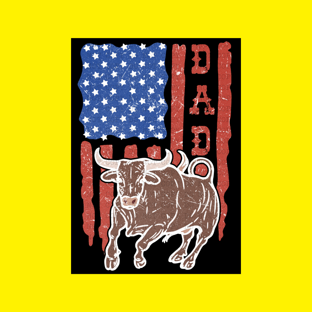 Dad - American Bull | DTF Transfer