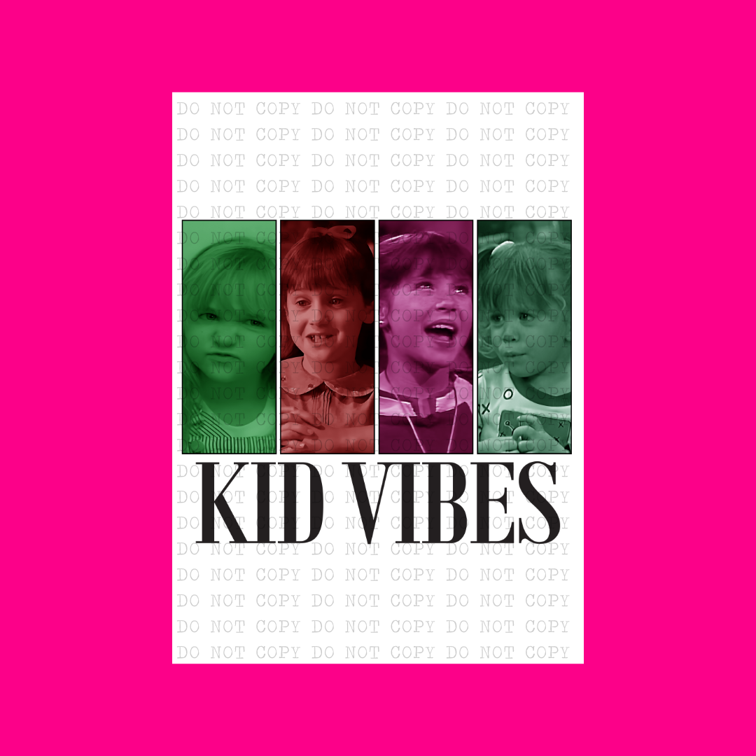 Kid Vibes - Girl Technicolor | DTF Transfer