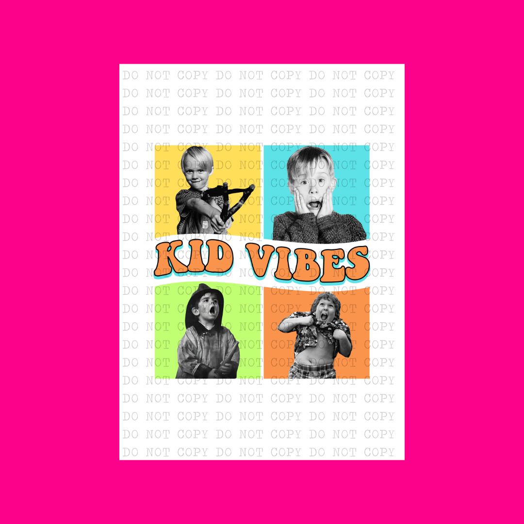 Wave Words Vibes (Mom, Dad or Kids) | DTF Transfer