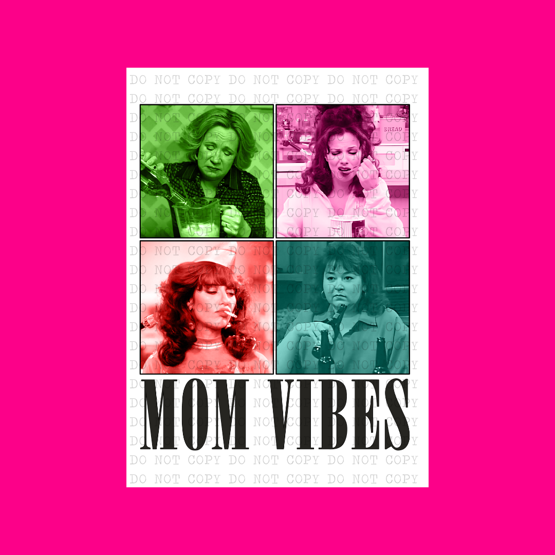 Mom Vibes Technicolor | DTF Transfer