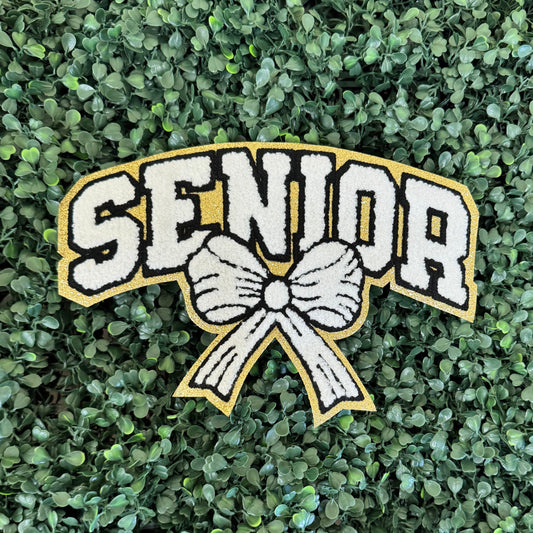 Senior Bow Chenille Patch