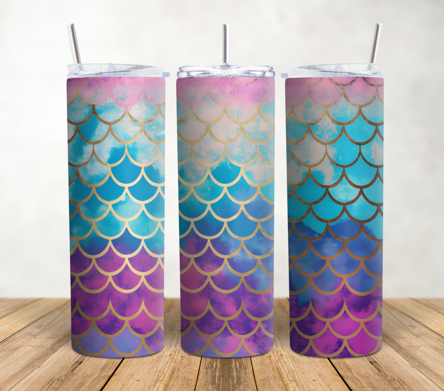 Mermaid 20oz Sublimation Tumbler Wrap