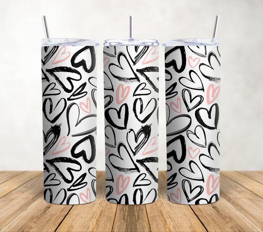 Heart Collage - 20oz Tumbler Wrap