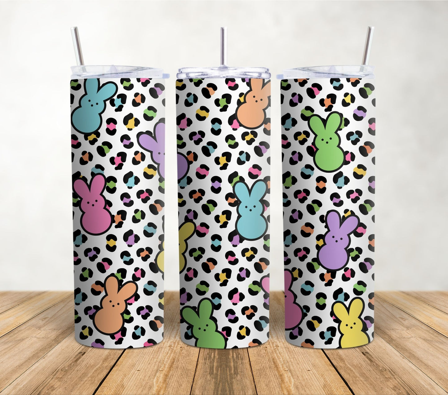 Easter Bunny Leopard | 20oz Sublimation Tumbler Wrap