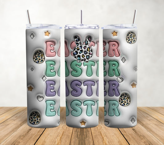 Easter Words - Puff | 20oz Sublimation Tumbler Wrap