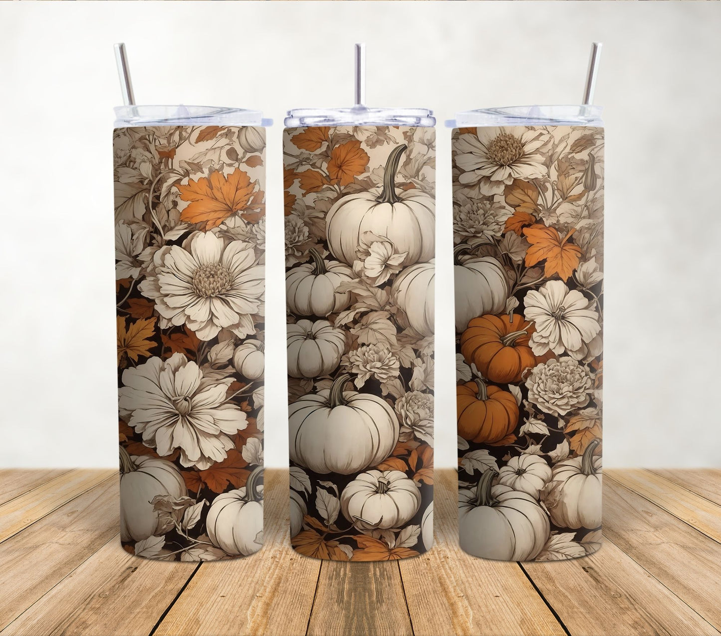 Fall Pumpkins | 20oz Sublimation Tumbler Wrap
