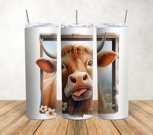 Cow Selfie 20oz Tumbler Wrap