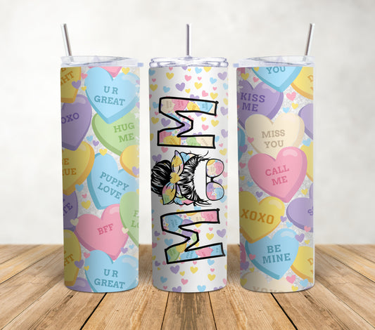 Mom Hearts 20oz Tumbler Wrap