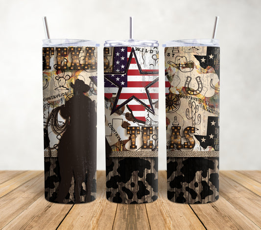 Texas 20oz Tumbler Wrap