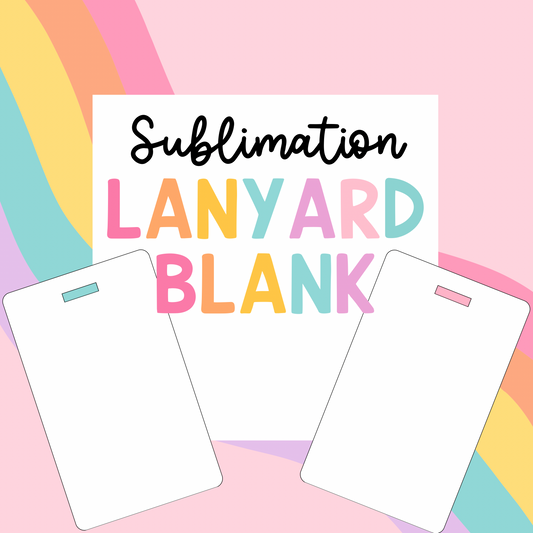 Sublimation Lanyard Blank Tag