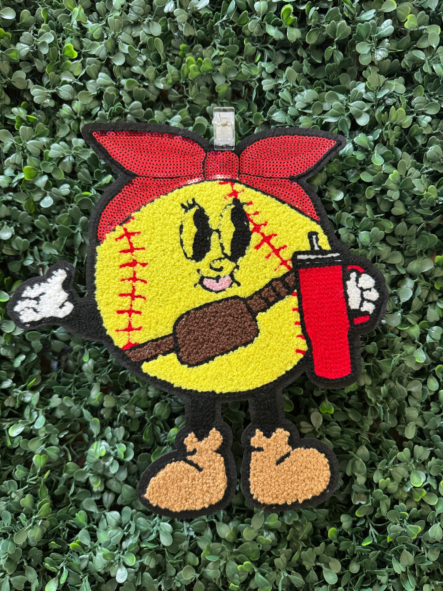 Softball Chenille Patch