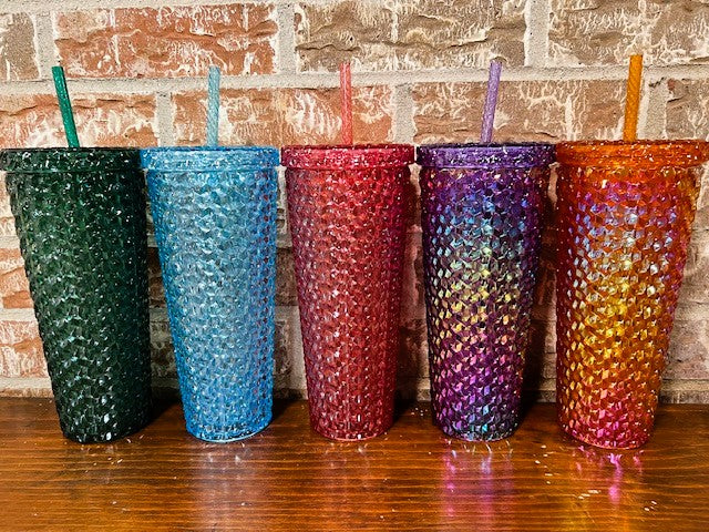 Gridded 24oz Tumbler-Sample