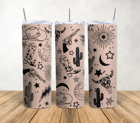 Wild West Tan - 20oz Tumbler Wrap