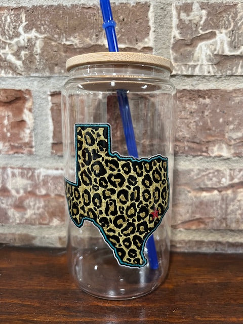 Texas 16oz Glass Can- Demo