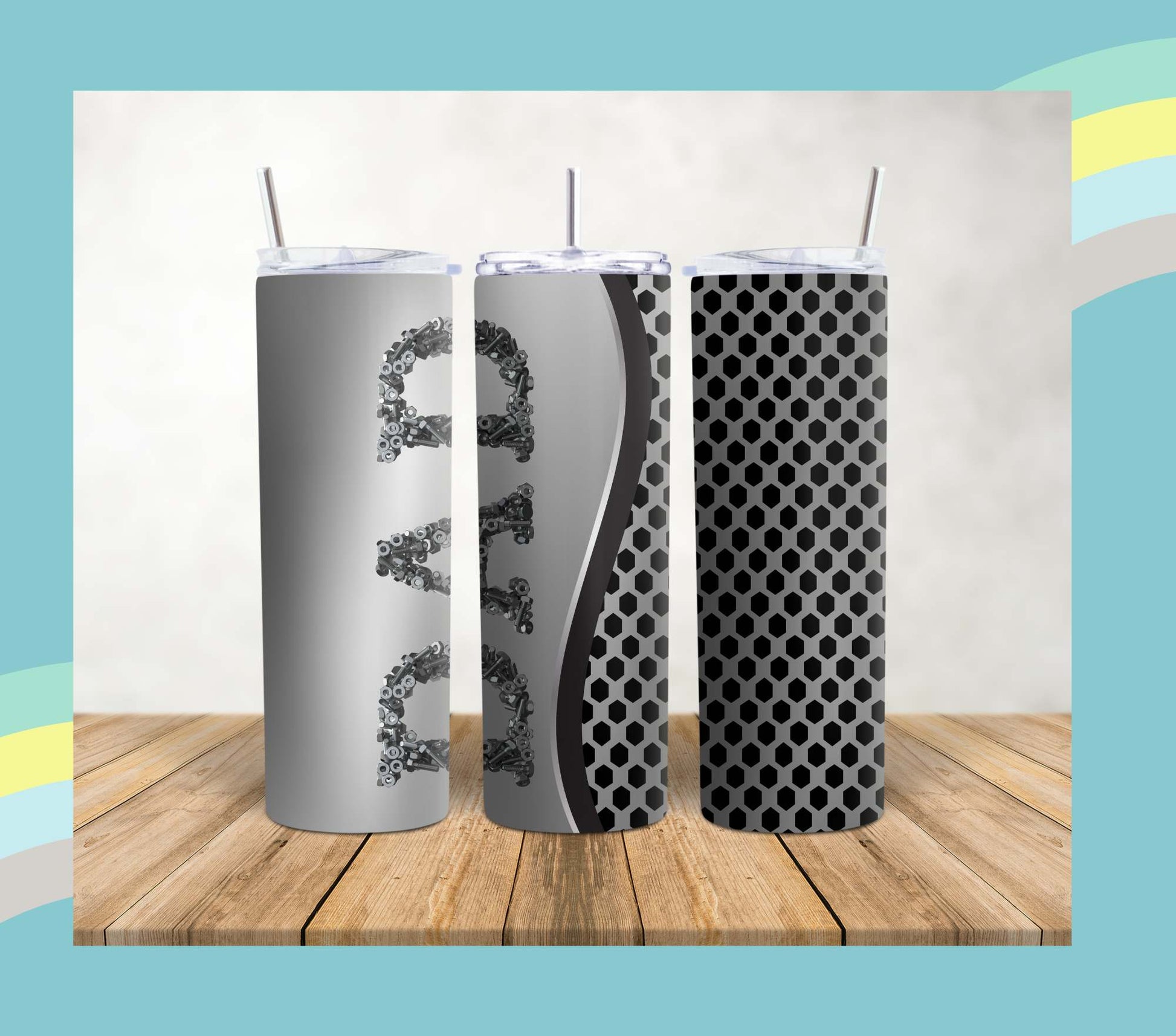 L.V. Halloween Tumbler Wrap- Sublimation Transfer