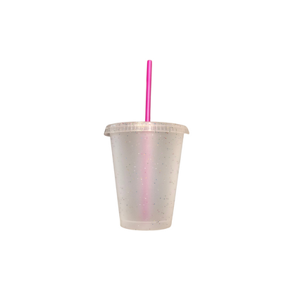 Rainbow Glitter Cup (16oz)